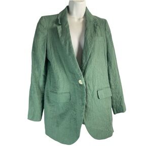 Madewell The Larsen Blazer 100% Linen Blazer Jacket Size Small